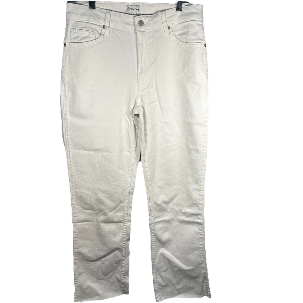 NWT‎ The Drop Women 30 Ian Relaxed Fit Straight leg Jeans White Casual Every day - Picture 2 of 13